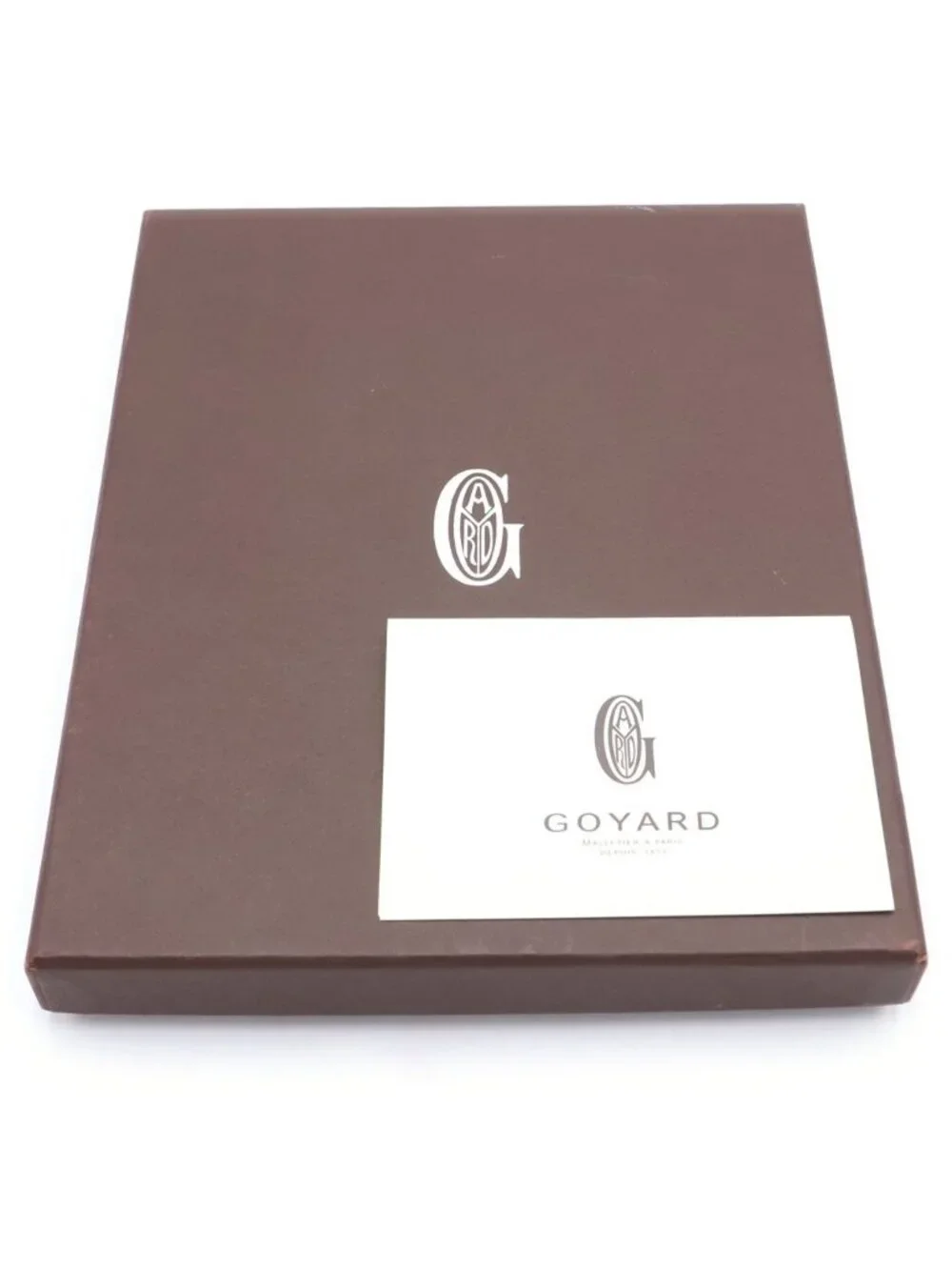 Goyard Castiglione Cover Herringbone Notebook Brown Agenda